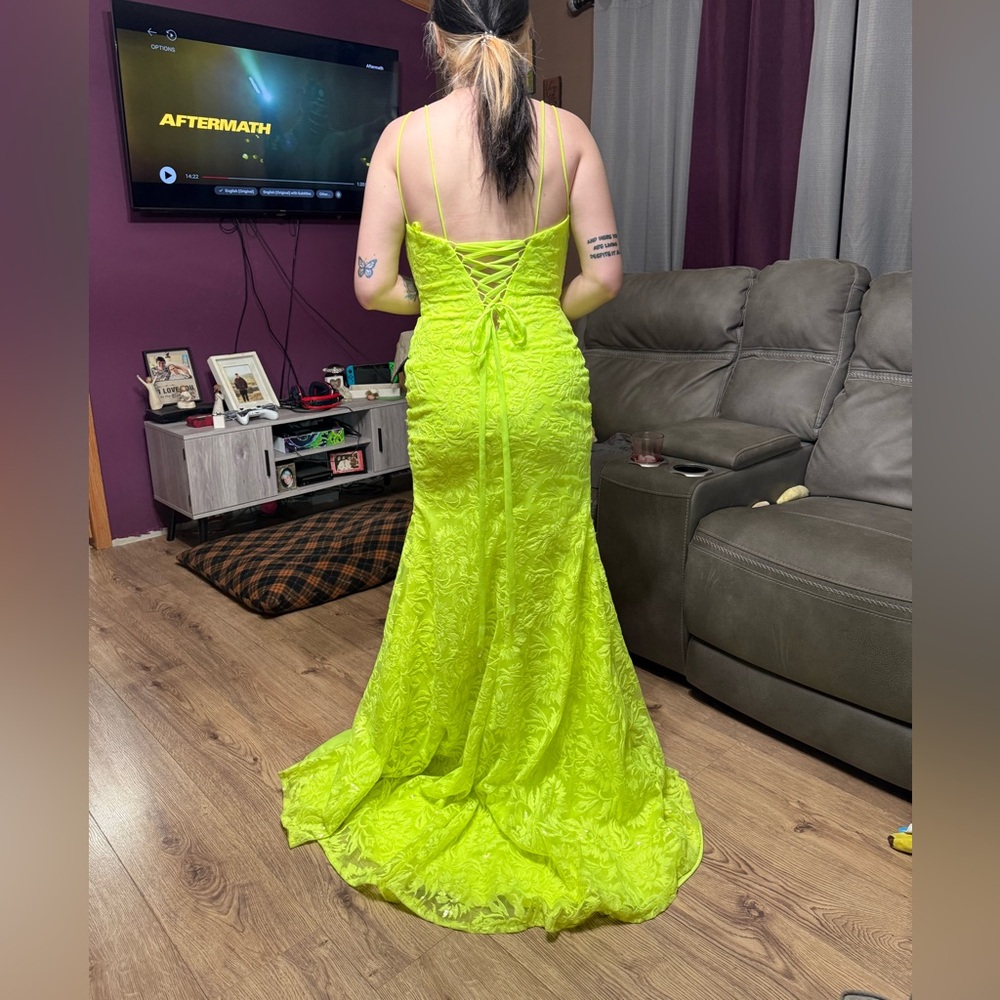 Neon Green Prom Dress